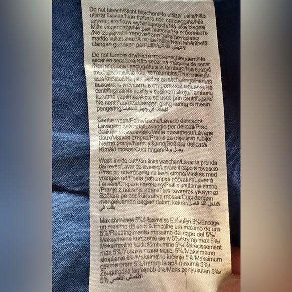 Vero Moda Bomber Jacket Deep Blue Soft Fabric Full Zipper Size M - Picture 11 of 14